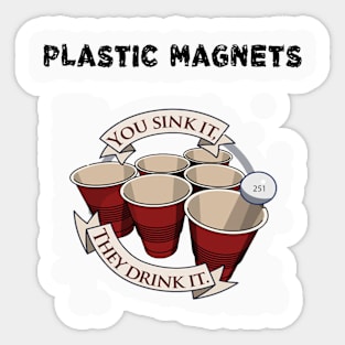 Plastic Magnets Sticker